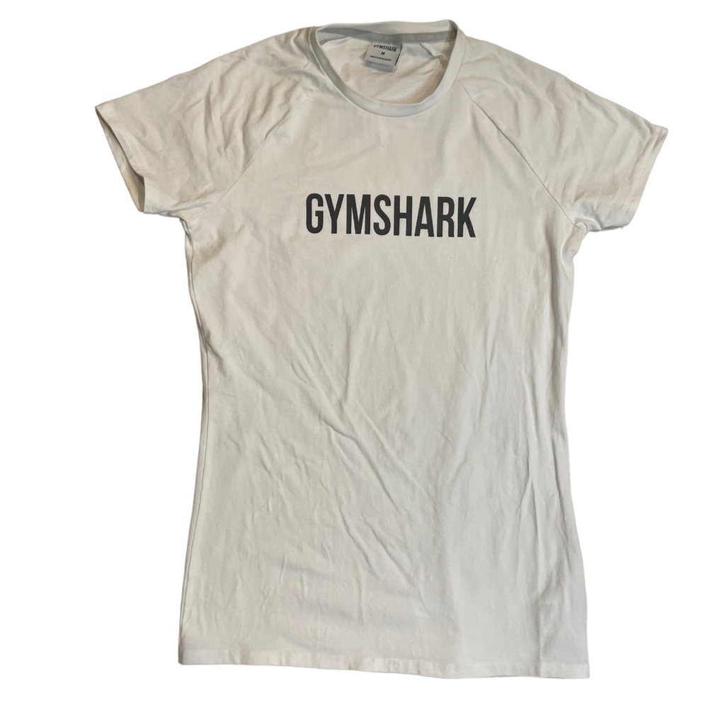 Gymshark Logo White T Shirt Cotton